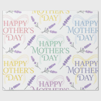 Papier Cadeau-Joyeuse Fête des Mères Papier Cadeau