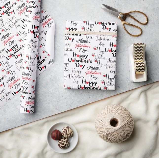 Papier Cadeau Joyeuse Saint Valentin (Artisanat)