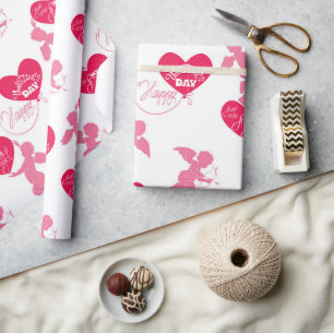 Papier Cadeau Joyeuse Saint-Valentin Vous êtes mon ange