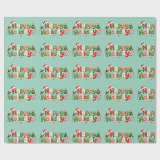 Papier cadeau Joyeuses Fêtes