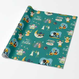 Papier Cadeau Joyeux Aïd el-Fitr Moubarak