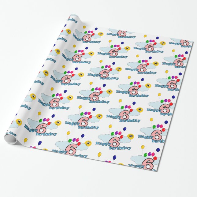 Papier Cadeau Joyeux anniversaire (Déroulé)
