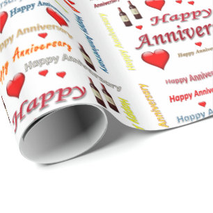 Papier Cadeau Joyeux Anniversaire