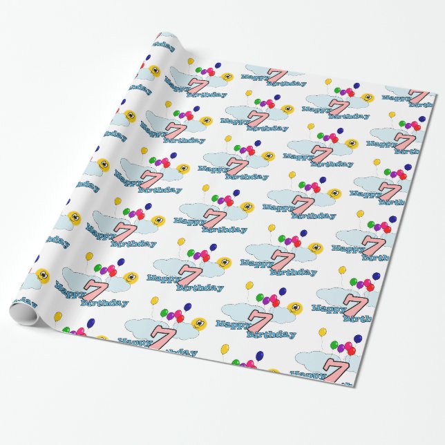 Papier Cadeau Joyeux anniversaire (Déroulé)
