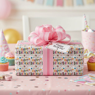 Papier Cadeau Joyeux Anniversaire