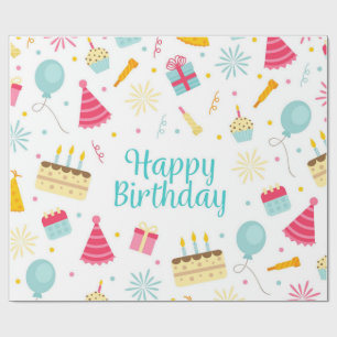 Papier Cadeau Joyeux anniversaire