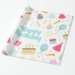Papier Cadeau Joyeux anniversaire