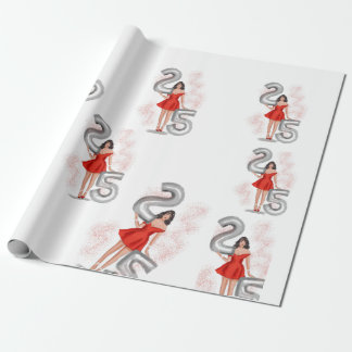 Papier Cadeau Joyeux anniversaire 25