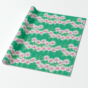 Papier Cadeau Joyeux anniversaire Daisy Garden Design