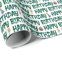 Joyeux Anniversaire Fond de Texte Vert Foncé Motif