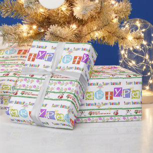 Papier Cadeau Joyeux Anniversaire Joyeux Papier d'enveloppement 