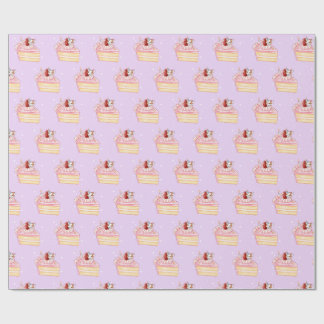 Papier Cadeau Joyeux Anniversaire Mignonne Strawberry Shortcake 