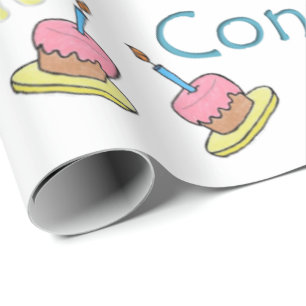 Papier Cadeau Joyeux Anniversaire Papier Enveloppant Cadeau Debb