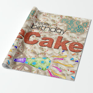 Papier Cadeau Joyeux Anniversaire Papier Papier Amis Famille