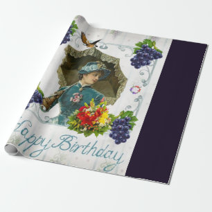 Papier Cadeau Joyeux Anniversaire Papier Victorian