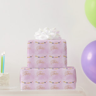 Papier Cadeau Joyeux Anniversaire pour sa Guirlande de Cœurs