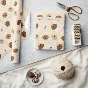 Papier Cadeau Joyeux Chiens de Pâques