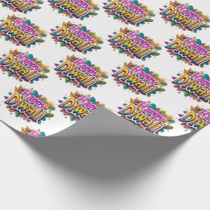Papier Cadeau Joyeux Diwali Festival Shout