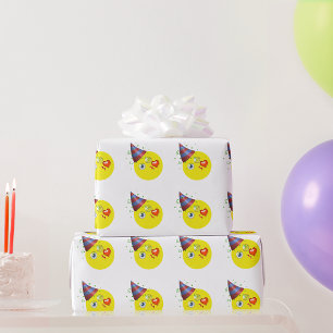 Papier Cadeau Joyeux Emoji anniversaire