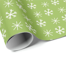 Joyeux et vert vif / Flocon blanc de Noël