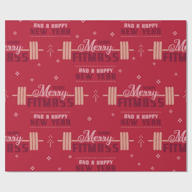 Papier Cadeau Joyeux Fitmass (Plat)