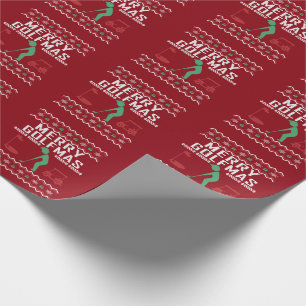 Papier Cadeau Joyeux Golfmas Golf Vilain Sweat de Noël