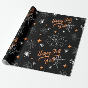 Papier Cadeau Joyeux Halloween Thanksgiving Automne Cadeau d'aut