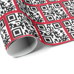 Papier Cadeau Joyeux Jours fériés QR Code