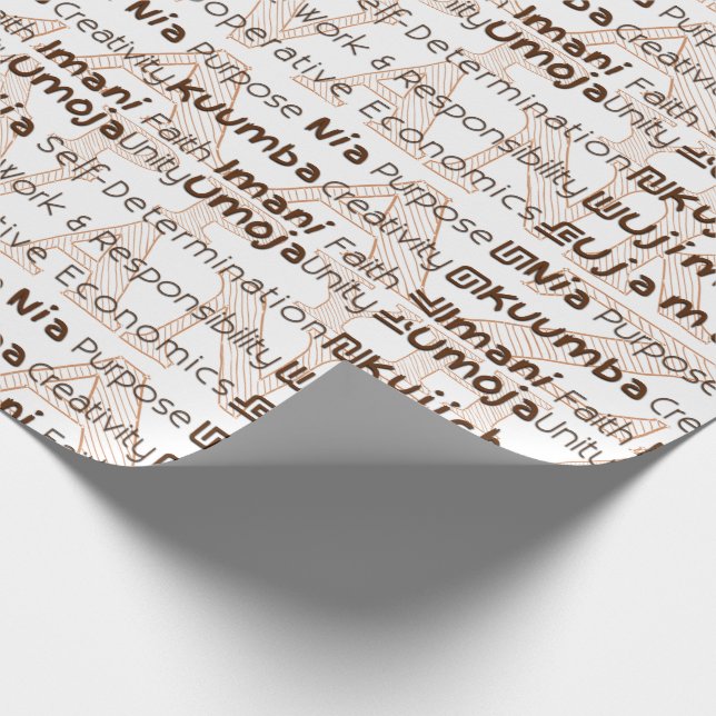 Papier Cadeau Joyeux Kwanzaa (Coin)