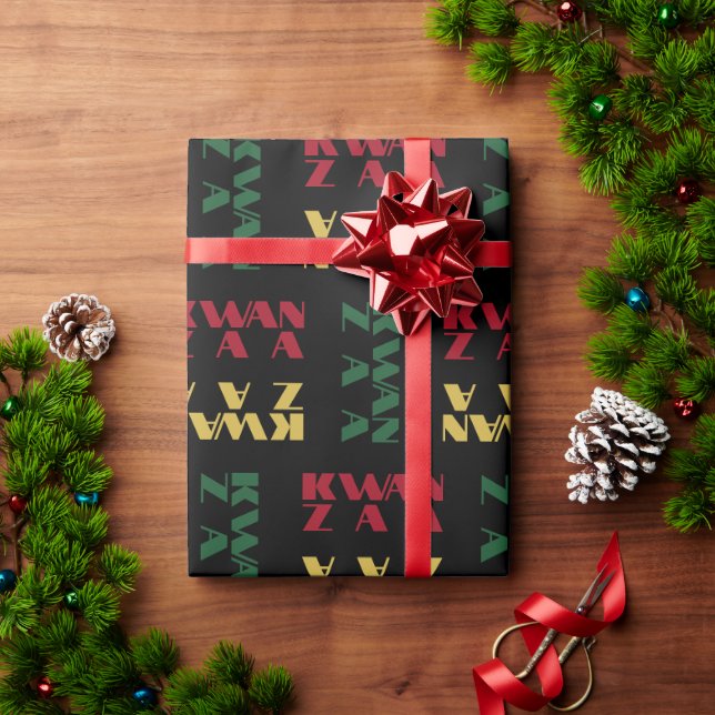 Papier Cadeau Joyeux Kwanzaa (Cadeau de vacances)