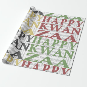Papier Cadeau Joyeux Kwanzaa