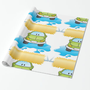 Papier Cadeau Joyeux lavage de voiture