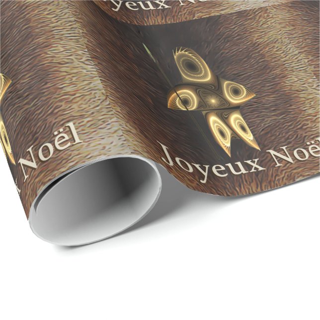 Papier Cadeau Joyeux Noё l - Chasseur inuit fragile (Coin rond)