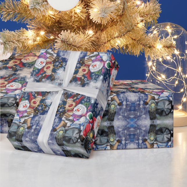 Papier Cadeau Joyeux Noël amis Drôle Papier enveloppant cadeau (Vacances)