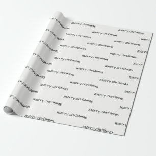 Papier Cadeau Joyeux Noël au crayon de charbon