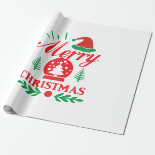 Papier Cadeau Joyeux Noël d'Art de Noël