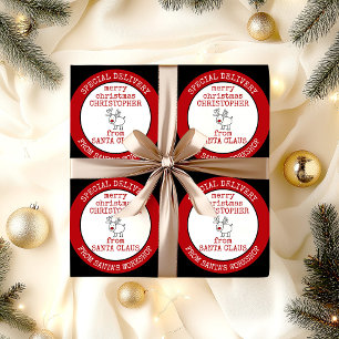 Papier Cadeau Joyeux Noël de la coutume du Père Noël