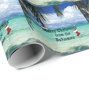 Papier Cadeau Joyeux Noël des Bahamas
