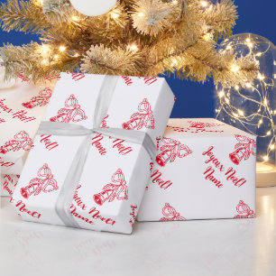 Papier Cadeau Joyeux Noël Français Joyeux papier d'emballage Noë