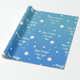 Papier Cadeau Joyeux Noël je t'aime plus