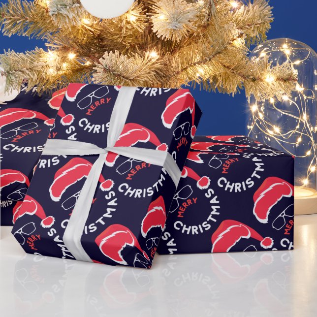 Papier Cadeau Joyeux Noël, Joyeux et lumineux (Vacances)