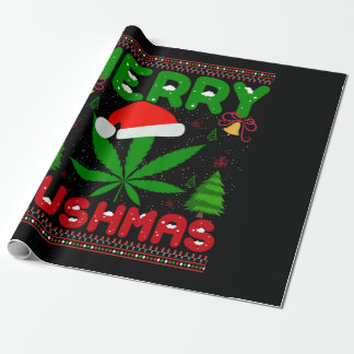 Papier Cadeau Joyeux Noël Kushmas drôle