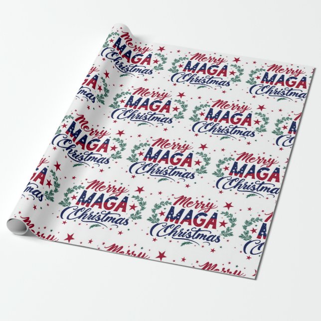Papier Cadeau Joyeux Noël Maga (Déroulé)
