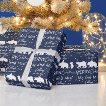 Joyeux Noël Mr & Mrs Polar Bear Famille