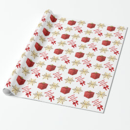 Papier Cadeau Joyeux Noël personnalisé