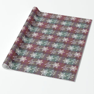 Papier Cadeau Joyeux Noël personnalisé plaid