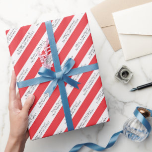 Papier Cadeau Joyeux Noël Photo Texte personnalisé Sucre de cann