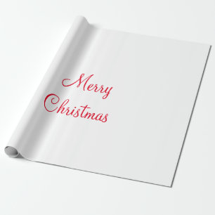 Papier Cadeau joyeux Noël vacances ajouter nom de famille photo 
