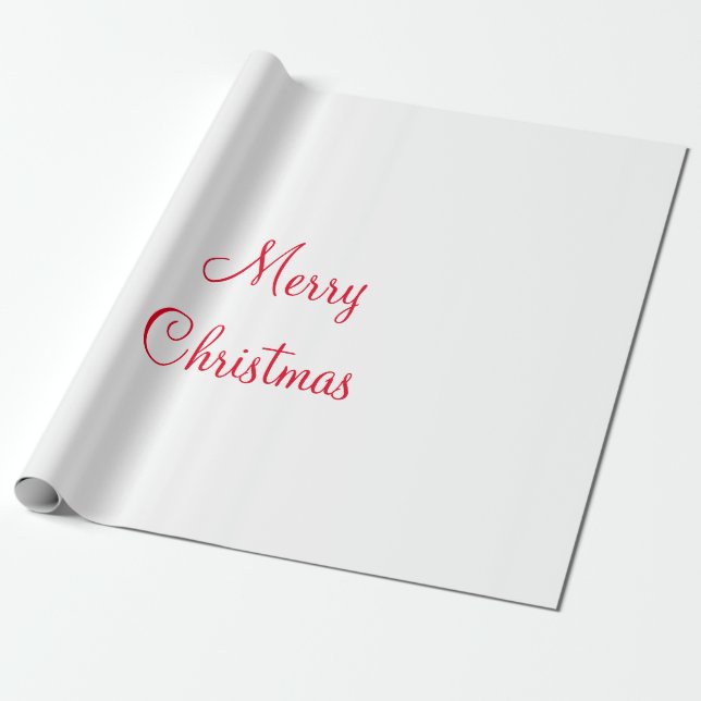Papier Cadeau joyeux Noël vacances ajouter nom de famille photo  (Déroulé)