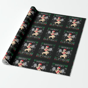 Papier Cadeau Joyeux Noël Vilain Sweat Miss Père Noël Gy